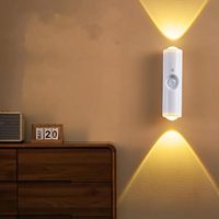 Lampes LED rechargeables TSINYE avec capteur de mouvement, lampe murale d'ambiance, veilleuse, couloir, escalier, cuisine, décoration intérieure RGB