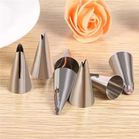Wanlihao – Lot de 7 douilles à pâtisserie en acier inoxydable sans soudure pour bordures de gâteaux et jupes décoratives