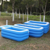 Piscine gonflable pleine grandeur enfants doux jardin arrière-cour piscine Logo impression maison famille usage extérieur approvisionnement direct en usine