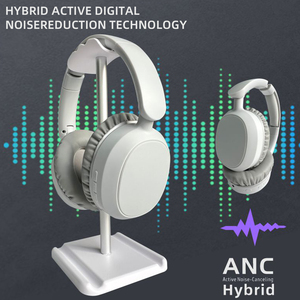 Auriculares D913 Híbridos con Cancelación <span class=keywords><strong>de</strong></span> Ruido ANC, Bluetooth V5.3, Micrófono HD para Llamadas, Plegables, Giratorios, con Cable e Inalámbricos, Sobre la Oreja - Product Image 3