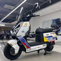 Moto électrique à grande vitesse 75 km/h 2000W, vitesse maximale 68 km/h, 2 places, 3 vitesses, cyclomoteur électrique pour adolescents