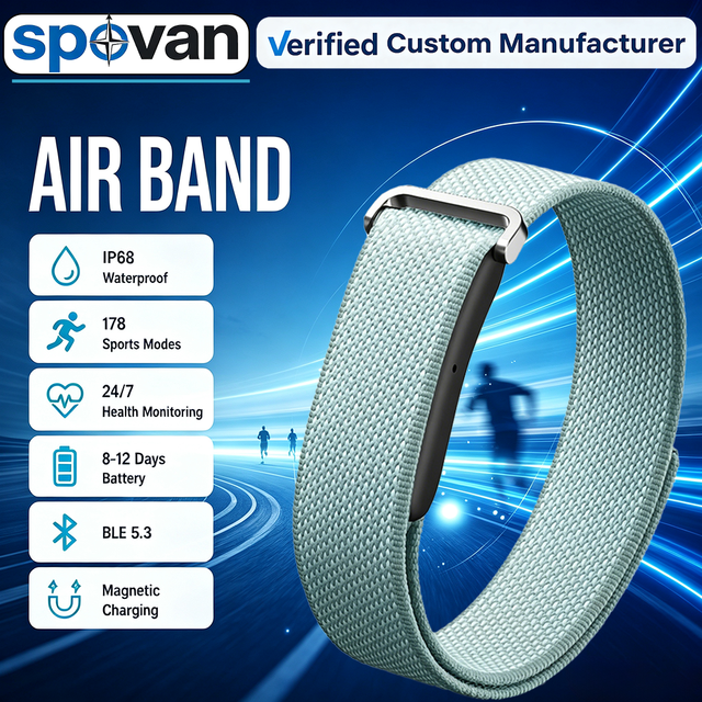 Screenless Smart Fitness Tracker Band Heart Rate & Sleep Monitor Call Reminder IP68 Waterproof Silicone & Metal SDK for OEM/ODM