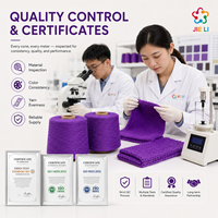 Fil de coton mercerisé brûlé 6.8NM 100% pur coton soyeux et respirant pour robe d'été de luxe, couleur personnalisée, fourniture directe usine