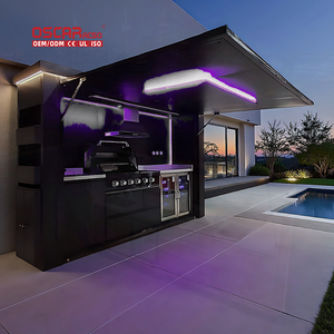 Moisture Resistant Electric <strong>Door</strong> Shed Cool Colors Stainless Steel Bbq Pod Garden Patio Backyard Outdoor Kitchen - Product Image 1