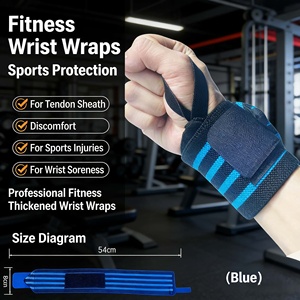 SENX SW003 Muñequeras de Algodón Grueso de Alta Calidad Hechas a Medida, Transpirables, Impermeables, Antideslizantes, Resistentes <span class=keywords><strong>para</strong></span> Gimnasio y Entrenamiento - Product Image 4