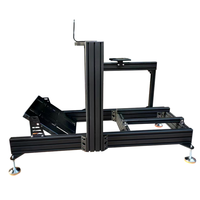 Kits de cockpit de simulateur de conduite de course automobile DIY, personnalisables, noir et argenté, vente en gros d'usine
