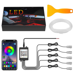 Ventes directes d'usine <span class=keywords><strong>Kit</strong></span> 5 en 1 Lampe d'ambiance d'ambiance de <span class=keywords><strong>voiture</strong></span> universelle - Product Image 1