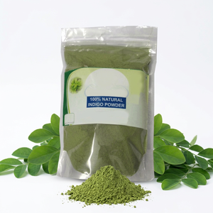 Extracto Herbal Puro de Hoja de Indigo Silvestre en Polvo para Coloración del Cabello, Grado Cosmético, de la India - Product Image 1