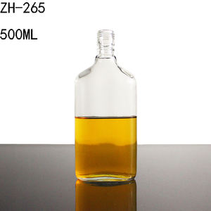 Großhandel Fancy Custom Empty 500ml Glas Schnaps flasche für alkoholische Getränke Saft Getränke Wein Whisky mit Schraub verschluss - Product Image 2