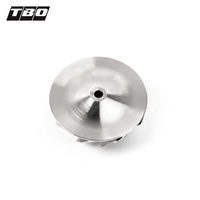 Rueda de Compresor Forjada TBO Billet G25-550 48x60mm 9+0 Diámetro Interior 5.08mm Rotación Inversa Mecanizado CNC de 5 Ejes