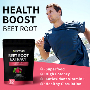 Gomitas de Extracto de Remolacha Roja Natural Ausreson OEM, Suplemento Dietético en Gomitas, Vitamina <span class=keywords><strong>B12</strong></span> Orgánica y Gomitas de Remolacha - Product Image 2