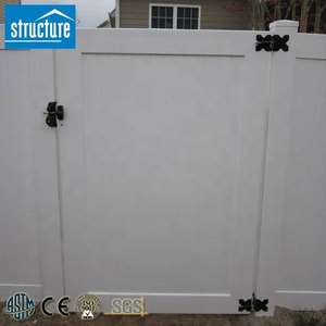 새로 디자인 펜싱 PVC 소재 야외 정원 보안 PVC 개인 정보 보호 문 - Product Image 2