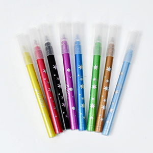 Stylos surligneurs scintillants personnalisables, lot de 8, pour journalisation, scrapbooking et prise de notes - Product Image 1