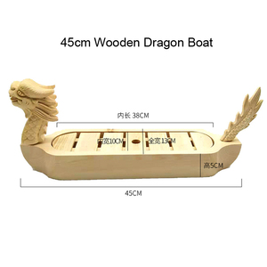 Bandeja de Madera Ecológica Newell para Exhibición de Comida Rápida, Bandeja Grande para Servir <span class=keywords><strong>Sushi</strong></span> con Diseño Decorativo de Dragón - Product Image 2