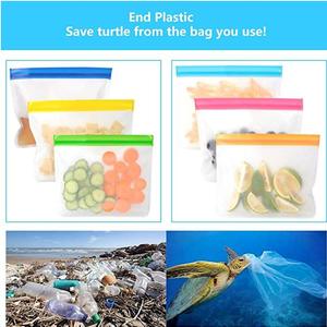 कस्टम लोगो पर्यावरण से Biodegradable Ziplock Leakproof भोजन दोपहर के भोजन के नाश्ता भंडारण पीवीसी पैकेजिंग बैग फ्रीजर Peva पुन: प्रयोज्य सैंडविच बैग - Product Image 4