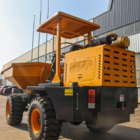 Tout nouveau FCY30 Mini dumper hydraulique 3 tonnes diesel roue dumper 4x4 camion à benne basculante minière à vendre