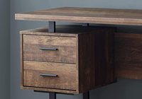 Bureau d'ordinateur à formation gratuite, avec tiroirs, pieds en métal, Style contemporain, pour la maison