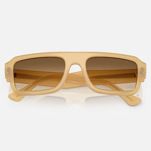 Gafas de Sol Cuadradas Retro con Degradado Beige 2025, Protección UV400, Unisex, Diseño Extragrande, Gafas de Sol de Verano - Product Image 2