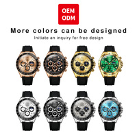 Montre personnalisée OEM 2875 Logo ODM, montre originale en silicone, sportive, multifonctionnelle, étanche, lumineuse, date, chronomètre, nouvelle montre de luxe à quartz