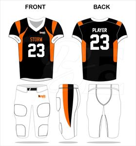 Maillot de football américain à manches courtes grande taille Nouveau design avec broderie américaine Caractéristiques respirantes Set Styling - Product Image 6