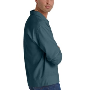 Camisas Polo Clásicas para Hombre, Tejido de Felpa de Peso Medio, Camisa Polo de Manga Larga con Cuello Plegable - Product Image 4