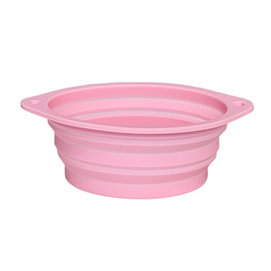 Tazón <span class=keywords><strong>de</strong></span> Silicona Plegable para <span class=keywords><strong>Perros</strong></span>, Doble Botón, Ecológico, Antiderrames, para Viajes al Aire Libre - Product Image 1