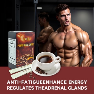 Café Instantáneo de Maca y <span class=keywords><strong>Ginseng</strong></span> 5g/Caja, Sabor Amargo <span class=keywords><strong>con</strong></span> Especias y Hierbas - Product Image 1