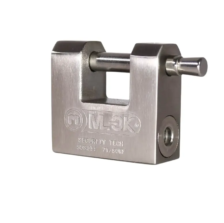 MOK Stainless Steel Long Shackle Ships padlock Container Lock Chrome plated locks heavy duty padlock giant padlock