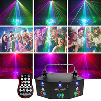 Vente chaude 9 yeux fabricant couleur rvb LED Laser DMX 512 télécommande pour événements DJ équipement fête scène lumière