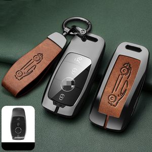 Pour MERCEDES BENZ METAL + CUIR Étui à clé<span class=keywords><strong>s</strong></span> de voiture Housse de sac - Product Image 1