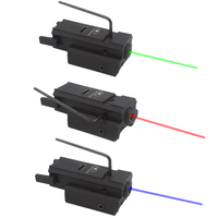 Visée laser rouge verte bleue rechargeable par USB 11 mm 20 mm, visée laser tactique de chasse USB