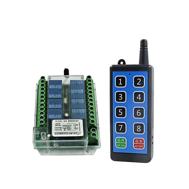 8 channel DC 8-86V wireless RF remote control switch 12V/24V/36V Remote Cont wireless remote motor control switch