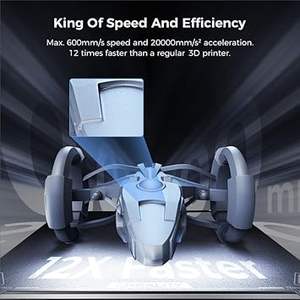 Impresora 3D Creality K1 Max con Velocidad de Impresión de hasta 600 mm/s, Máquina FDM Cerrada - Product Image 2