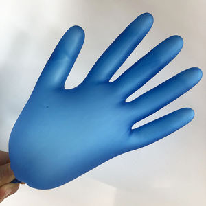 Guantes desechables baratos de vinilo blanco azul sin polvo M4.3g precio al por mayor de fábrica guantes sin látex - Product Image 4