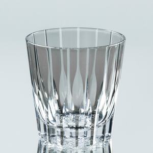 Vaso de cristal antiguo transparente cortado a mano estilo japonés Edo Kiriko con carcasa gris whisky Brandy Rocks vaso de chupito - Product Image 1