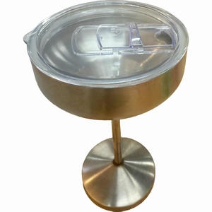 Nuevo Paquete de 2 Vasos Clásicos de Acero Inoxidable de Doble Pared con Aislamiento al Vacío de 13 oz, con Tapa, para Cócteles, Martini, <span class=keywords><strong>Margarita</strong></span> - Product Image 4