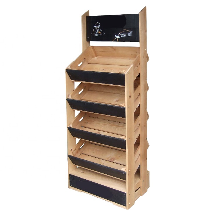Verified Supplier Wooden Chip Racks Multi-Functional Display