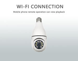 Camera bóng đèn Wifi IP PTZ 2MP, camera an ninh toàn cảnh 360 độ, độ phân giải 1080p, màu sắc đầy đủ, tích hợp đèn E27, hỗ trợ ICSEE 4MP 3MP - Product Image 3