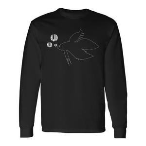 T-shirt promotionnel à manches longues Blub Blub Betta Fish - Product Image 1