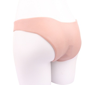FAAK Strap-On Hollow <b>Dildo</b> Penis Sleeve Silicone Wearable <b>Dildo</b> Panties Briefs Ultra Elastic Harness Sex Toys for Men - Product Image 2