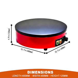 Crêpière Électrique Commerciale 3000W en Acier Inoxydable 40cm 220-240V Antiadhésive pour Boulangerie, Café et Snack-bar - Product Image 2