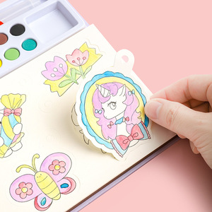 Livre de coloriage à l'eau en gros pour enfants et adultes, mini livre de coloriage mandala personnalisé, ensemble d'art à l'eau en vrac - Product Image 4