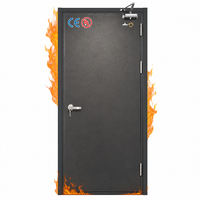 Porte coupe-feu en acier creux homologuée UL, porte coupe-feu en acier, porte de sortie d'urgence avec barre anti-panique