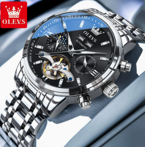 Reloj Mecánico Automático de Acero Inoxidable para Hombre, 6740 OEM con Logotipo Personalizado, Correa de 20 mm, Esfera de 42 mm, Analógico, con Botón de Presión y Cierre Oculto - Product Image 2