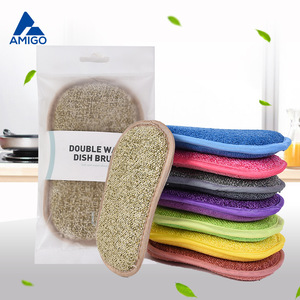 Esponja de limpieza suave de doble cara Amigo para ollas, sartenes y tazones de cocina, juego rectangular multicolor - Product Image 1