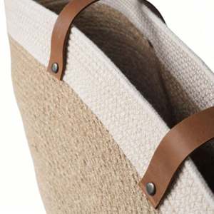 Sac en jute naturel recyclable, pochette en chanvre biologique, sac de voyage en chanvre - Product Image 2