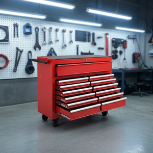 Carrito de Herramientas Metálico con Ruedas, Económico, de 13 Cajones, para Garaje, con Herramientas Incluidas - Product Image 2