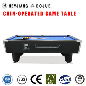 Table de billard de luxe à monnayeur 7ft 8ft en panneau de fibres à densité moyenne (MDF) Quartz, sur mesure, avec système de monnayeur britannique - Product Image 1