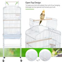 Cage à oiseaux Yaheetech 64'' à toit ouvert pour perruches, agapornis, pinsons