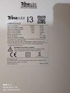 แผงโซลาร์เซลล์ Trina Solar รุ่น Vertex 600w โฟโตโวลตาอิก 210 มม. แบบ Half Cut Cells โมดูล PV 500w 530w 550w สำหรับโครงการ - Product Image 4